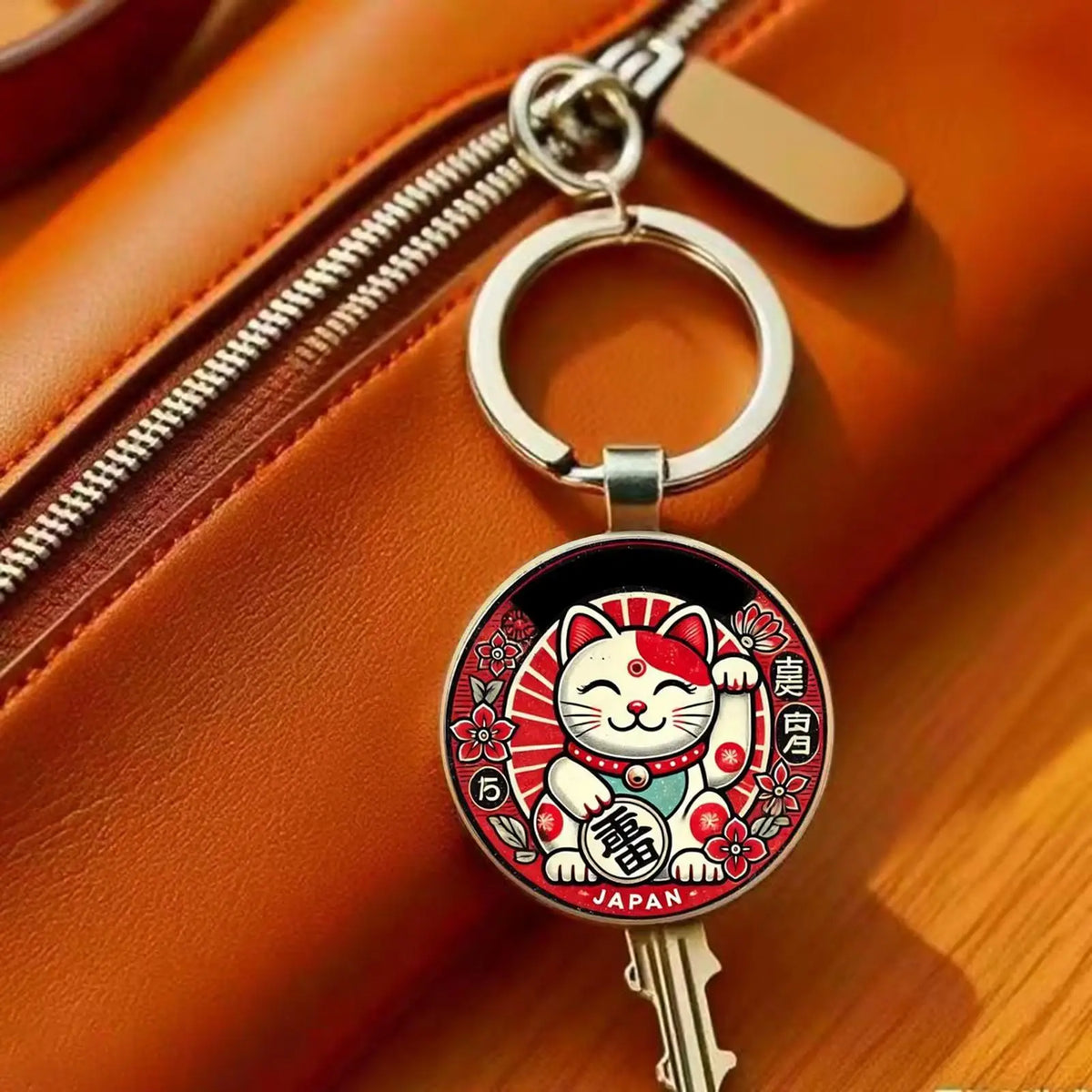 Lucky Cat Keychain Pendant – Cute Charm for Bags & Keys Keychain Charm Pendant Axl