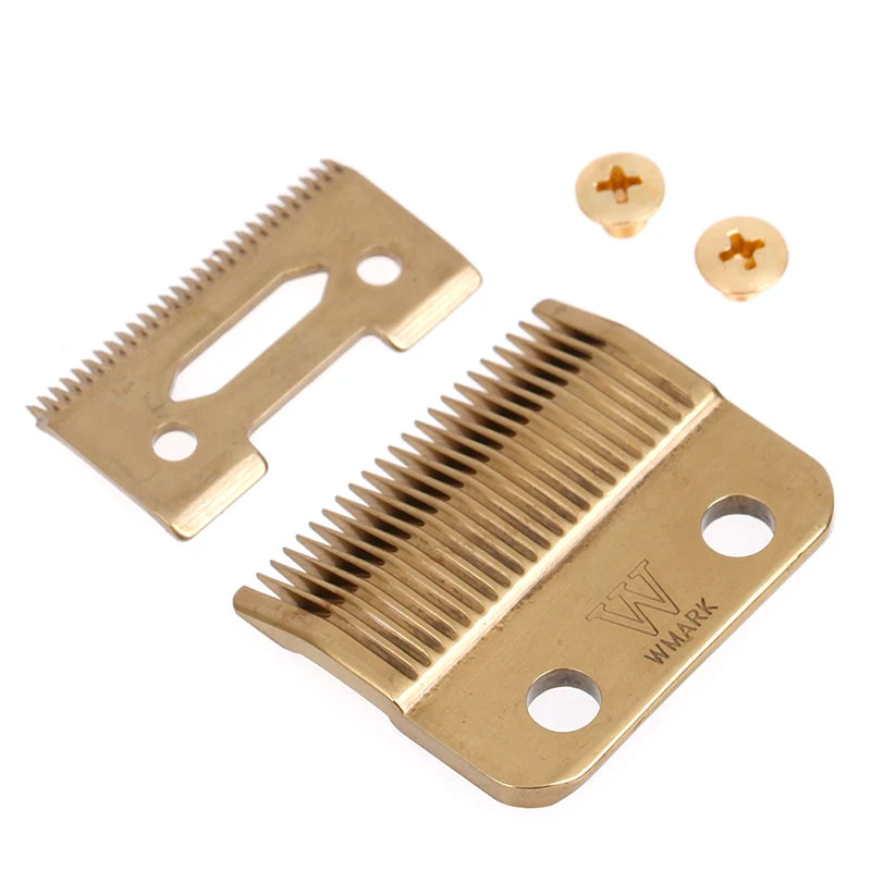 Hair Clipper Replacement Blades – High Carbon Steel Cutter Set Clipper Replacement Blades Axl Gold
