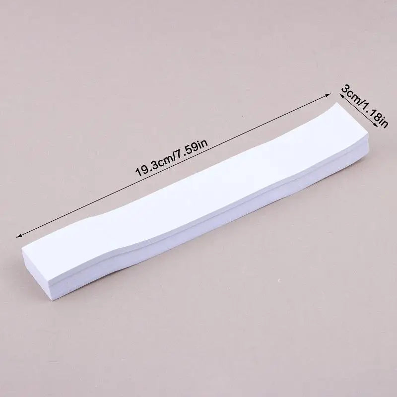 100 Pcs Self-Adhesive Cash Bands – White Money Wrapper Straps Cash Wrapper Bands Axl White