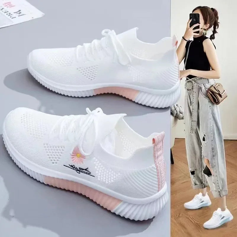 Women's Breathable Mesh Slip-On Tennis Sneakers | Gym & Casual Women's Tennis Sneakers Axl
