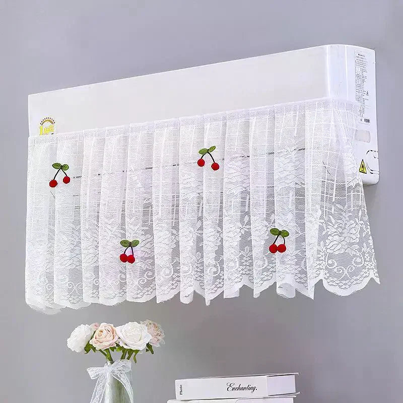 Lace Floral AC Wind Deflector Cover | Elegant Bedroom Curtain AC Wind Deflector Cover Axl