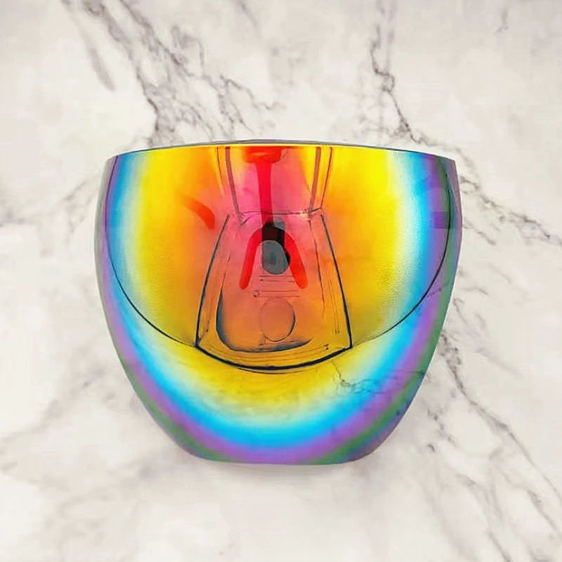 HD Polycarbonate Anti-Fog Full Face Shield | Splash Protection Face Shield Visor Axl Antifog Red