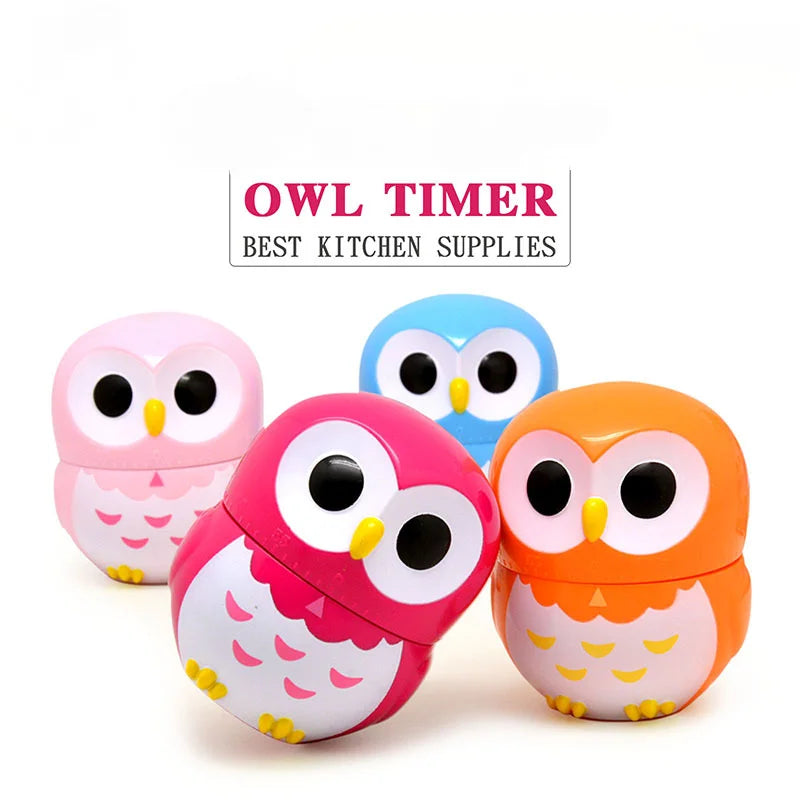 Cartoon Owl Mechanical Kitchen Timer – Cooking & Baking Mechanical Kitchen Timer Axl