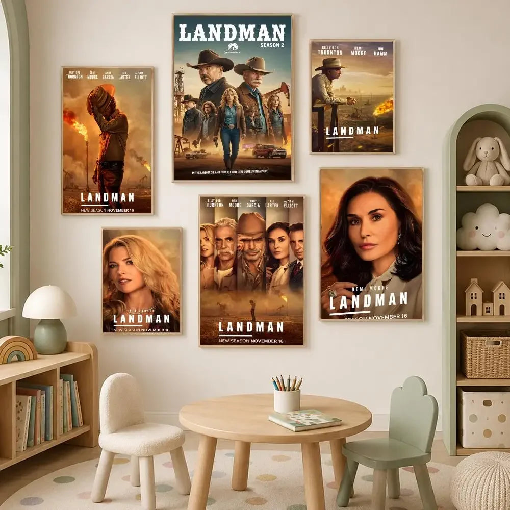 Landman TV Show Self-Stick HD Wall Poster – Waterproof Decor Wall Art Poster Axl