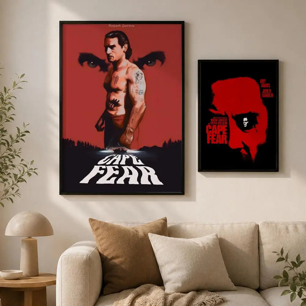 Cape Fear Movie Poster – Self-Adhesive HD Wall Art Decor Movie Wall Poster Axl