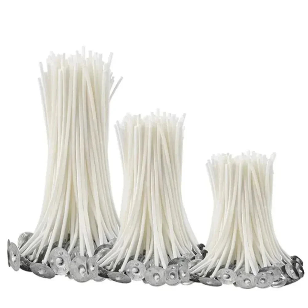 100pc Pure Cotton Candle Wicks – DIY Tealight & Floating Candles Candle Making Wicks Axl