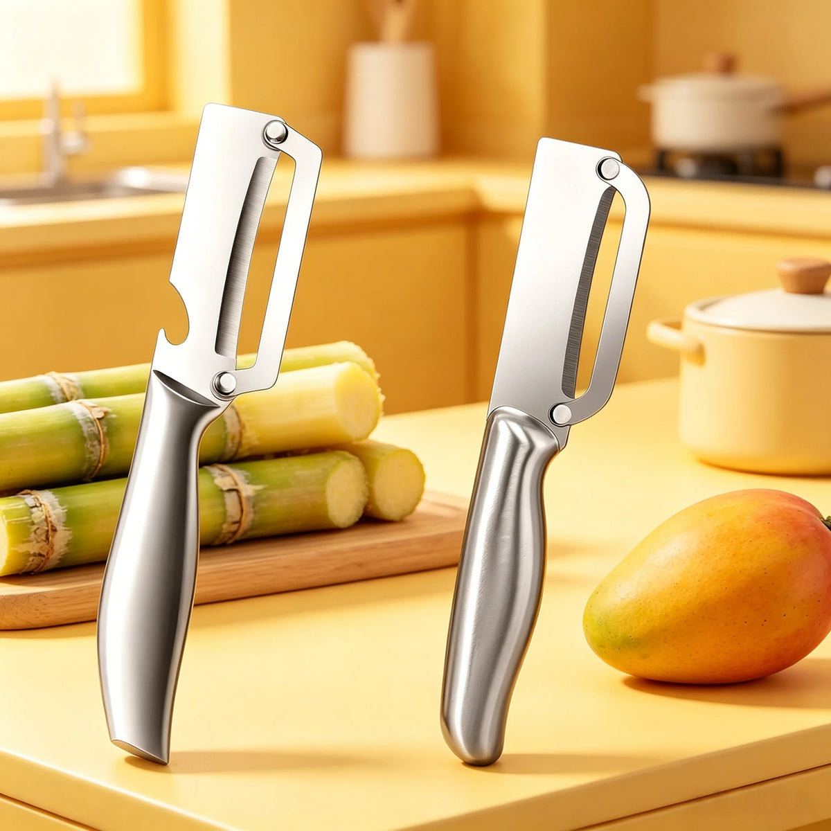 Stainless Steel Vegetable & Fruit Peeler – Potato & Pineapple Vegetable Peeler Axl