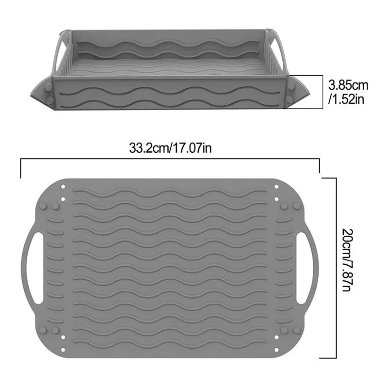 Foldable Silicone Kitchen Mat, Trivet & Storage Basket Silicone Kitchen Mat Axl
