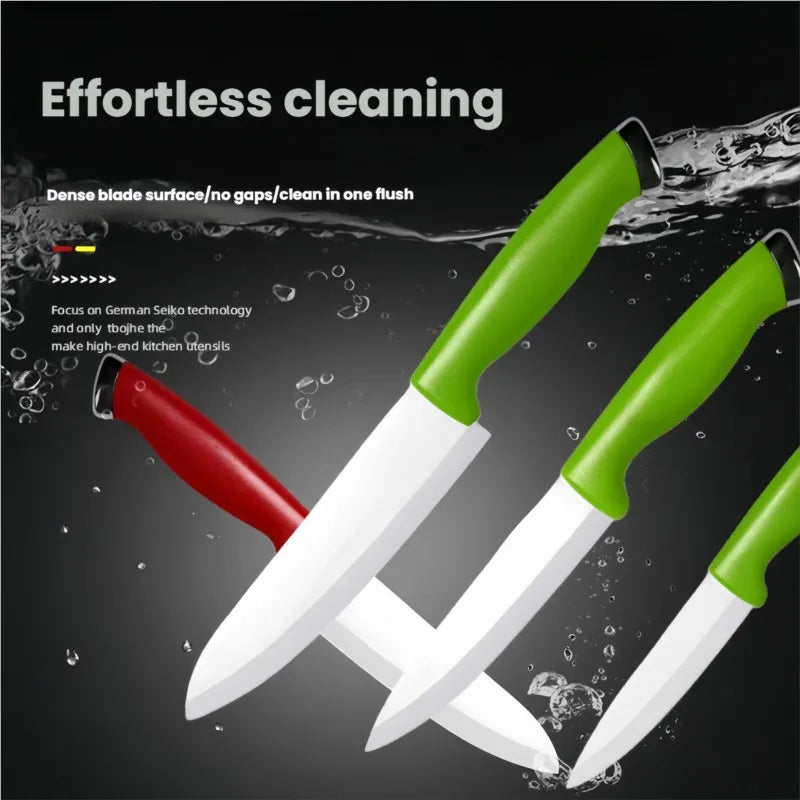 Ceramic Knife Set – 4, 5 & 6 Inch White Blade Kitchen Knives Ceramic Knife Set Axl