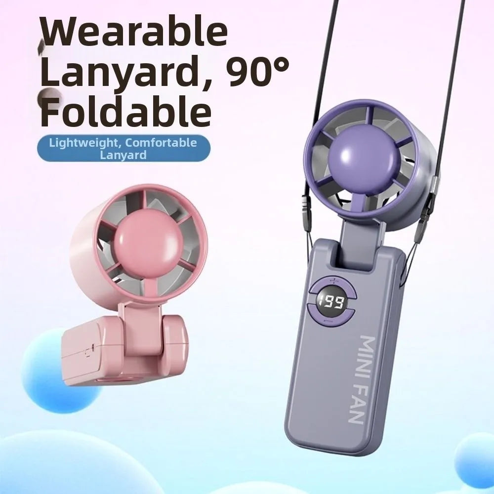 199-Speed Foldable Handheld Fan | USB Rechargeable Turbo Fan Handheld Cooling Fan Axl