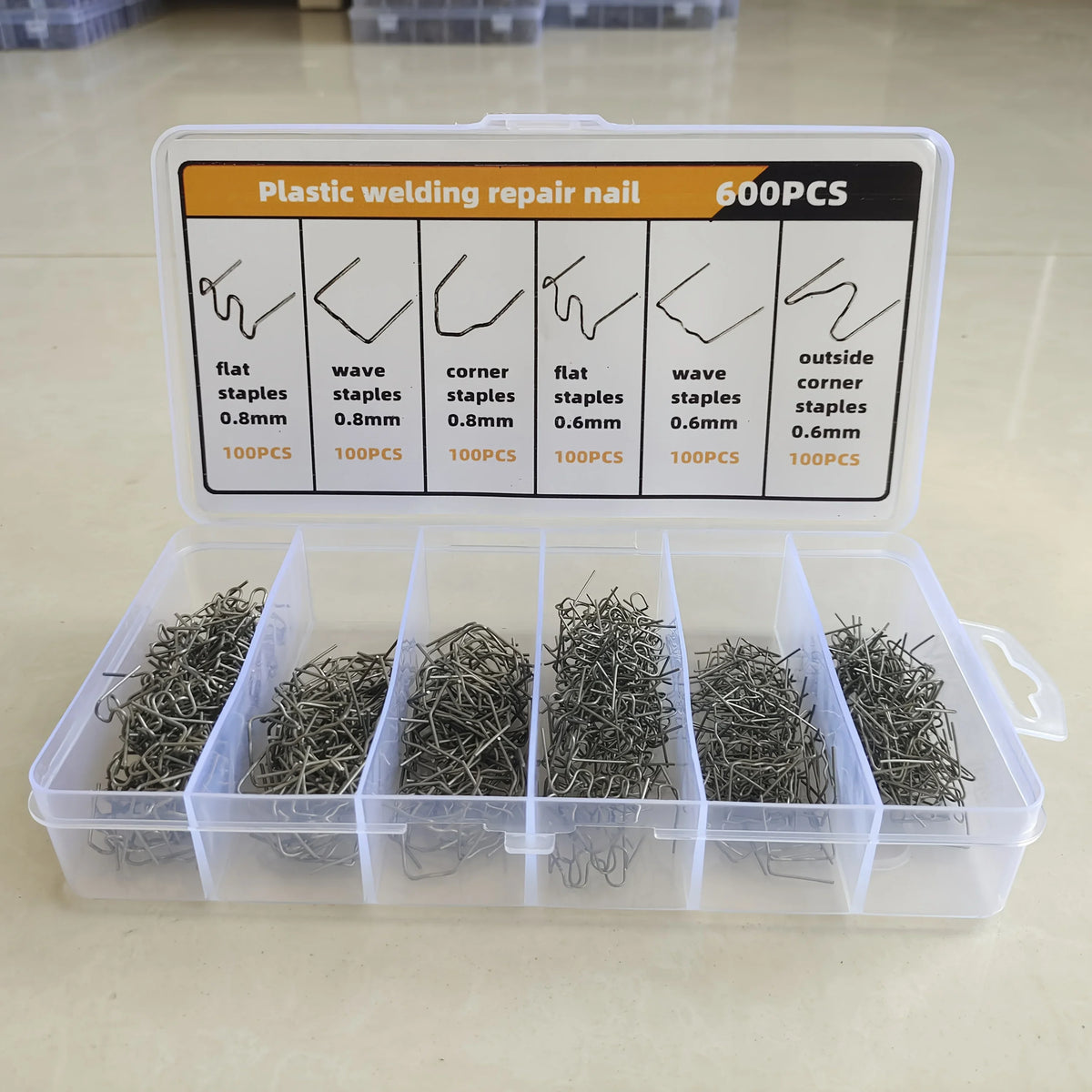 Hot Staples Plastic Welding Kit 0.6mm & 0.8mm – Car Bumper Plastic Welding Kit Axl