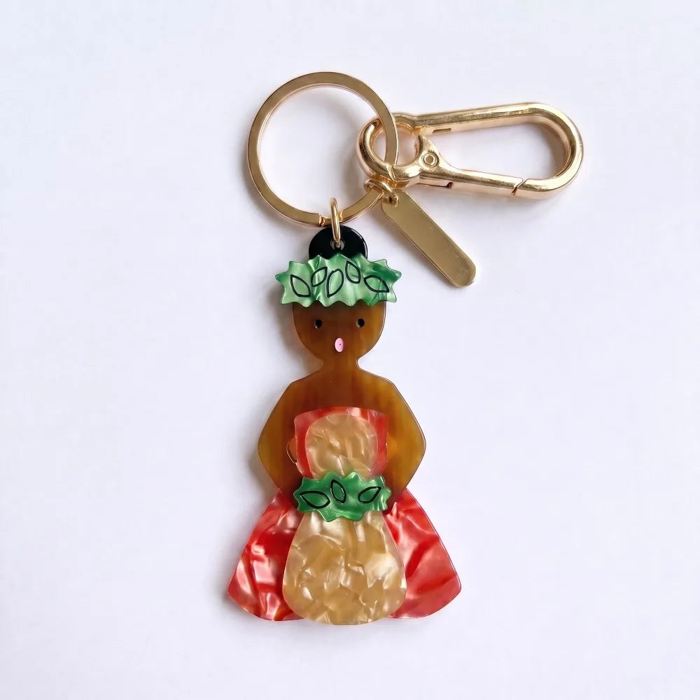 Retro Ocean Acrylic Keychain – Surfboard Crab Bag Charm Pendant Acrylic Keychain Charm Axl Style 21
