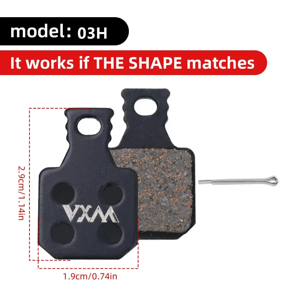 VXM MTB Hydraulic Disc Brake Pads – Semi-Metal, Quiet & Durable