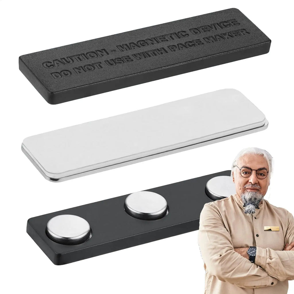 Magnetic Name Badge – Reusable Neodymium Tag for Uniforms Magnetic Name Badge Axl