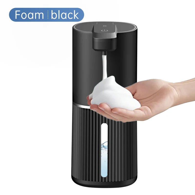 BALASHOV Touchless Automatic Soap Dispenser USB Rechargeable 380ml Automatic Soap Dispenser Axl black