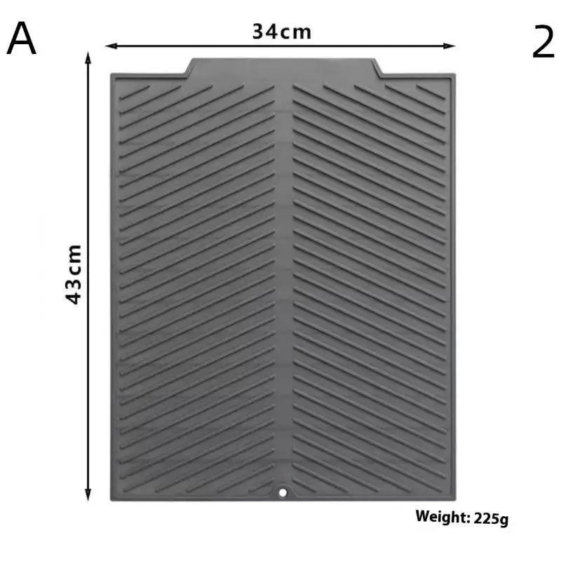 Silicone Dish Drying Mat – Non-Slip Heat-Resistant Kitchen Pad Silicone Drying Mat Axl A2 M