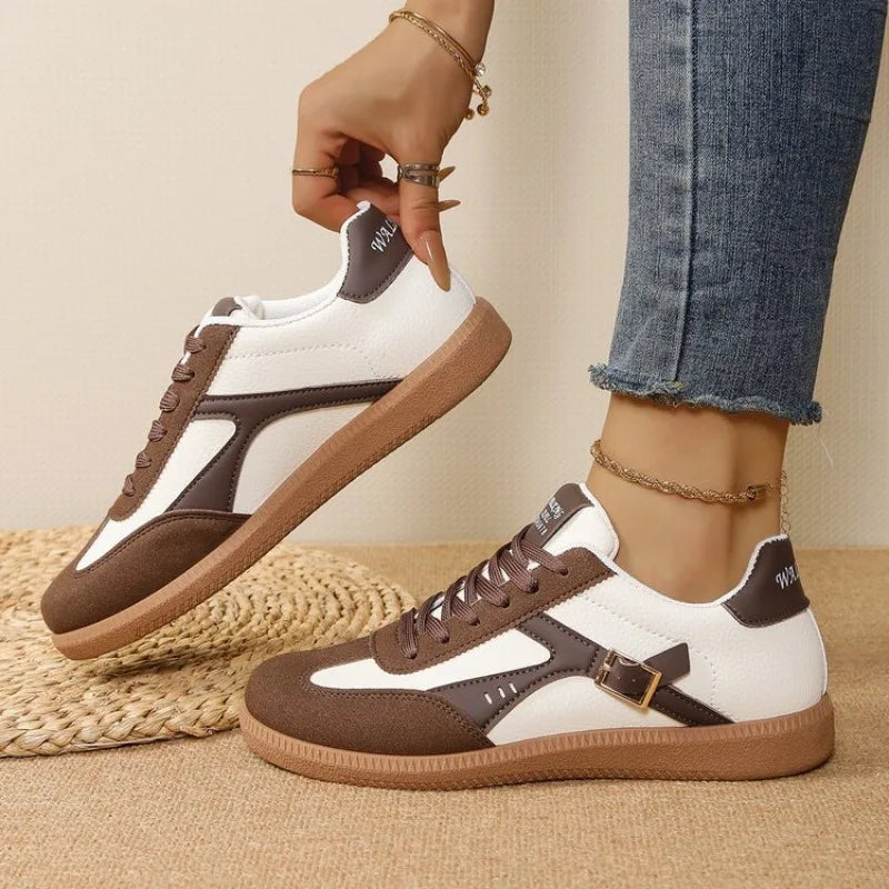 VKJF Women's Breathable Lace-Up Casual Sneakers | Fashion Shoes Women's Casual Sneakers Axl