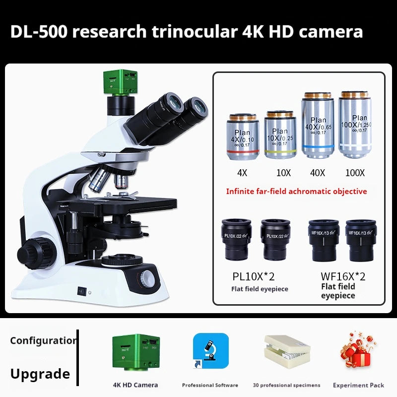 Research Grade Biological Microscope | Plan Infinity Optical System Biological Microscope Axl 4