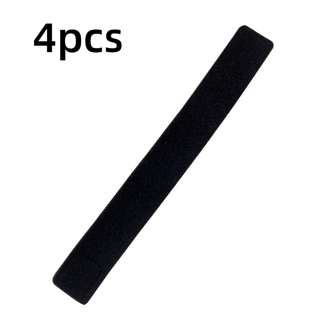 4-Pack Rubber Fishing Rod Tie Straps – Elastic Wrap Bands Fishing Rod Straps Axl black
