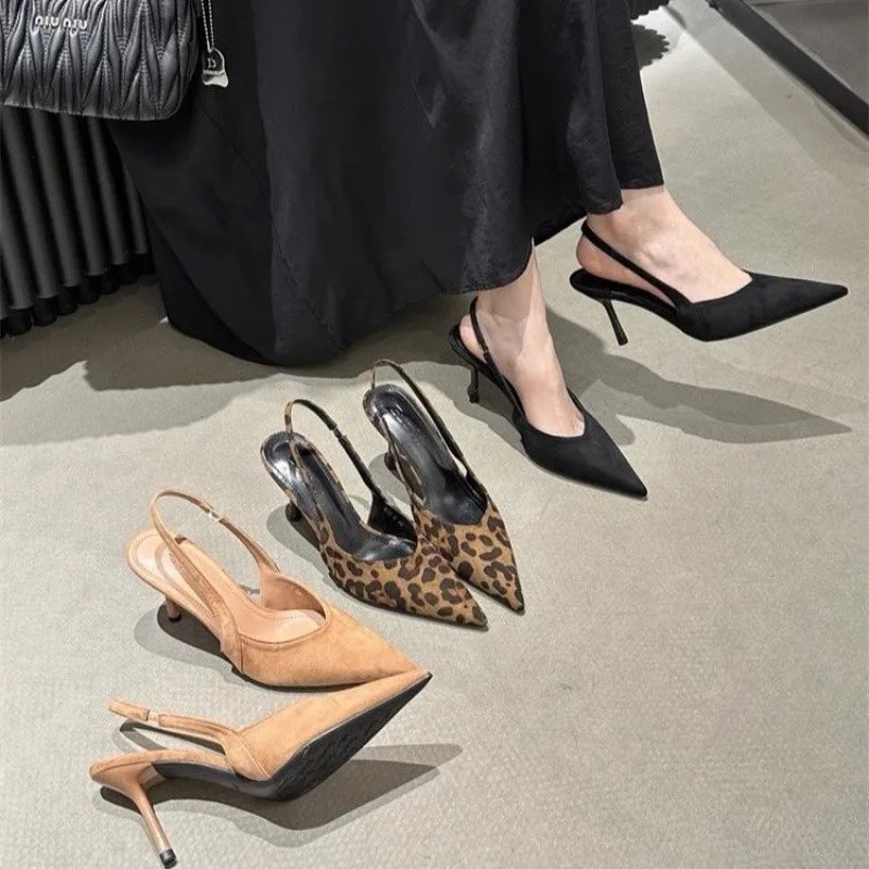 VKJF Women's Luxury High Heel Sandals – Pointed Toe Party Pumps High Heel Sandals Axl