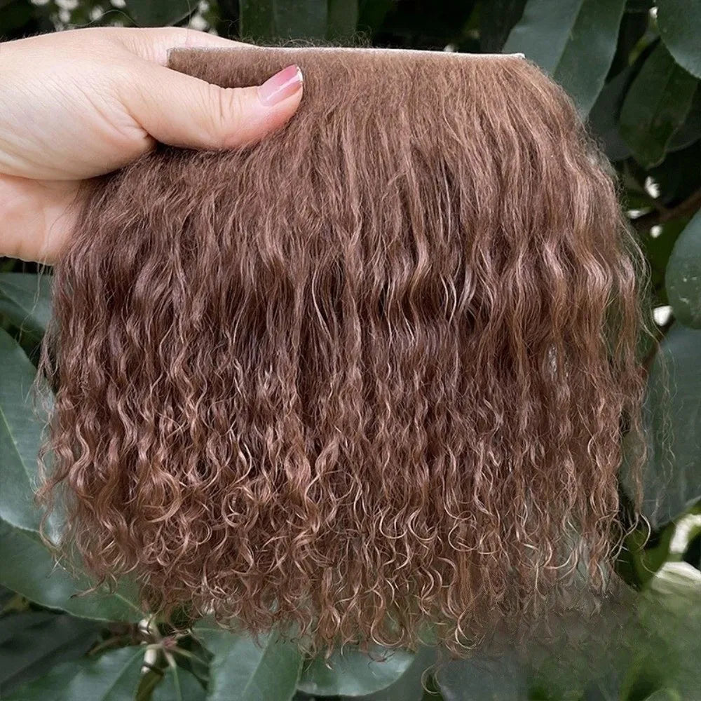 Curly Mohair Hair Wefts for BJD OB11 Blythe & Reborn Dolls Doll Hair Wefts Axl