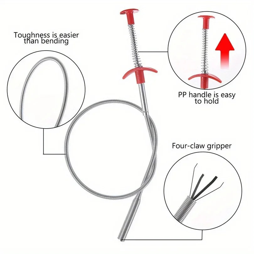 Flexible Drain Cleaning Claw – Sink Hair Remover Tool Drain Cleaning Tool Axl