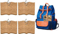 4-Pack Book Cork Enamel Pin Display Board with Key Chain 4.7x3.5" Pin Display Board Axl AECH04-14869