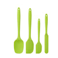 4-Pc Silicone Spatula Set – High Heat Nonslip Kitchen Scrapers Silicone Spatula Set Axl green