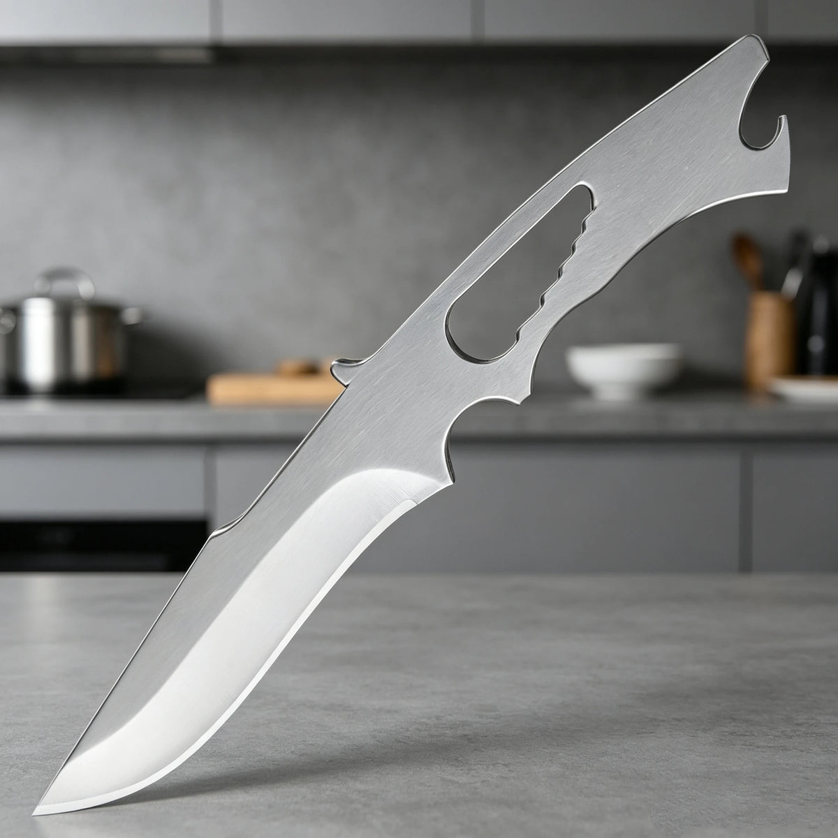 Mirror Polished Stainless Steel Fruit & Steak Knife – Bottle Opener Multi-Function Kitchen Knife Axl 1pcs