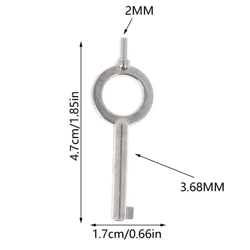 Universal Handcuff Key – American Style Zinc Alloy Flat Key Handcuff Key Axl Silver