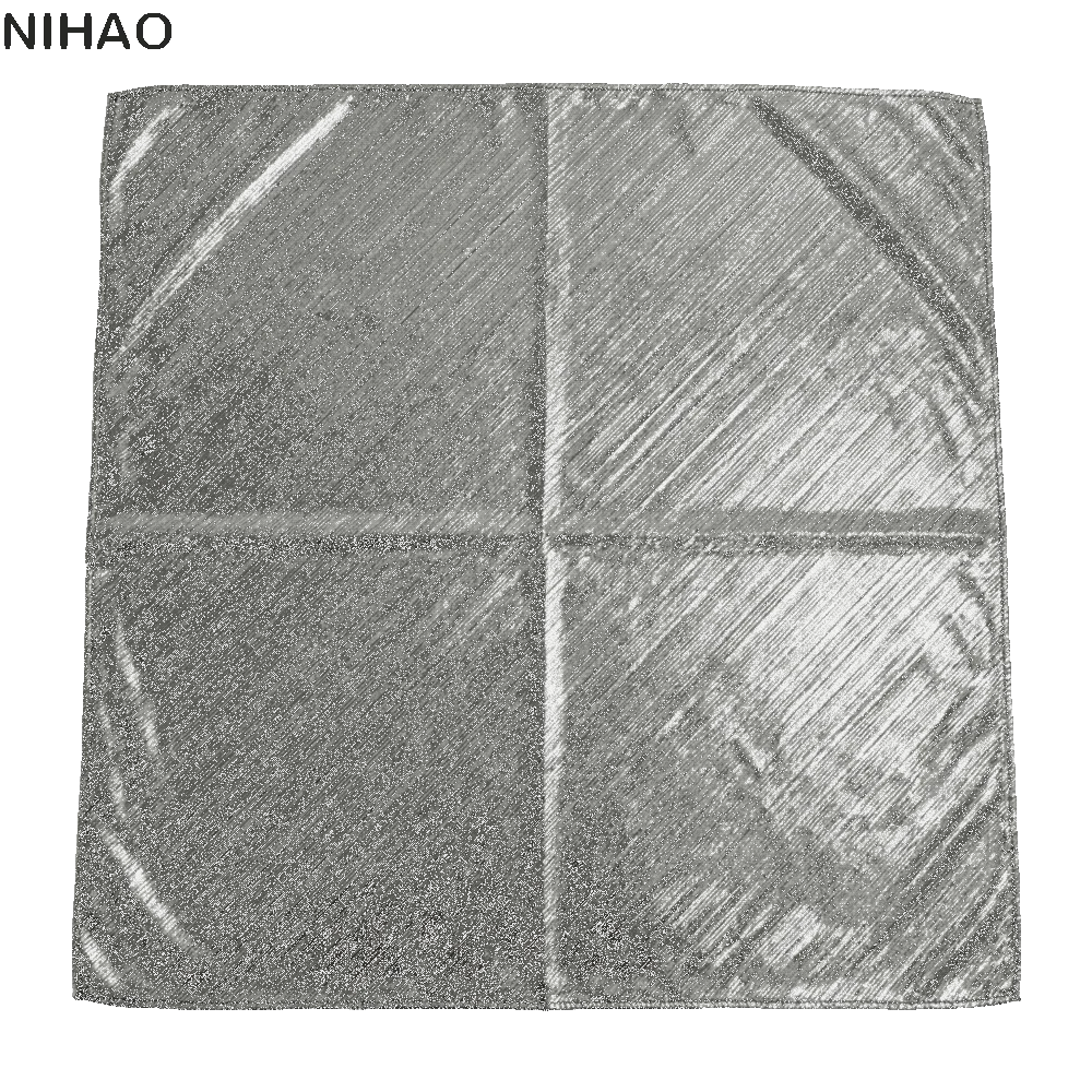 Sparkly Metallic Square Headscarf – Shiny Satin Turban Bandana Headscarf Turban Axl