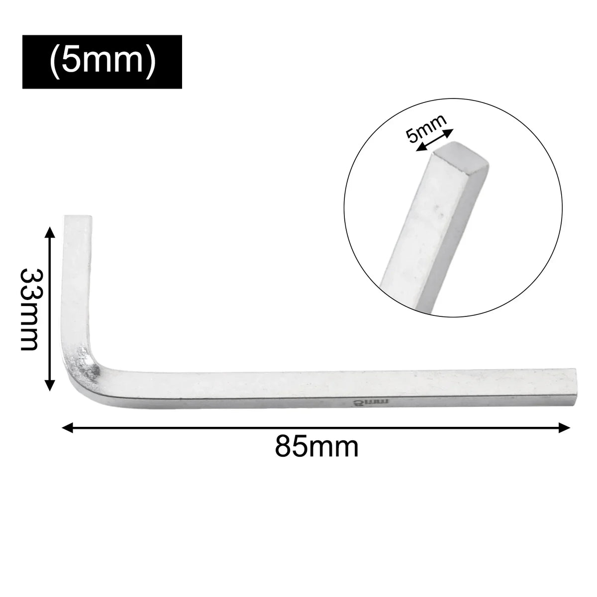 L-Shape Square Head Wrench – Cr-V Steel 3–10mm | Hand Tool Square Head Wrench Axl 5mm China Mainland