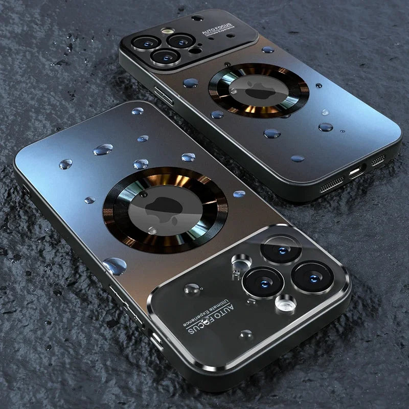 Titanium Metallic Magnetic iPhone Case – MagSafe Compatible Magnetic Phone Case Axl