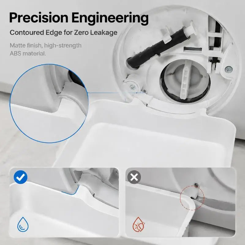 Washing Machine Drain Tray – 3D Printed PLA Overflow Catcher Laundry Drain Tray Axl