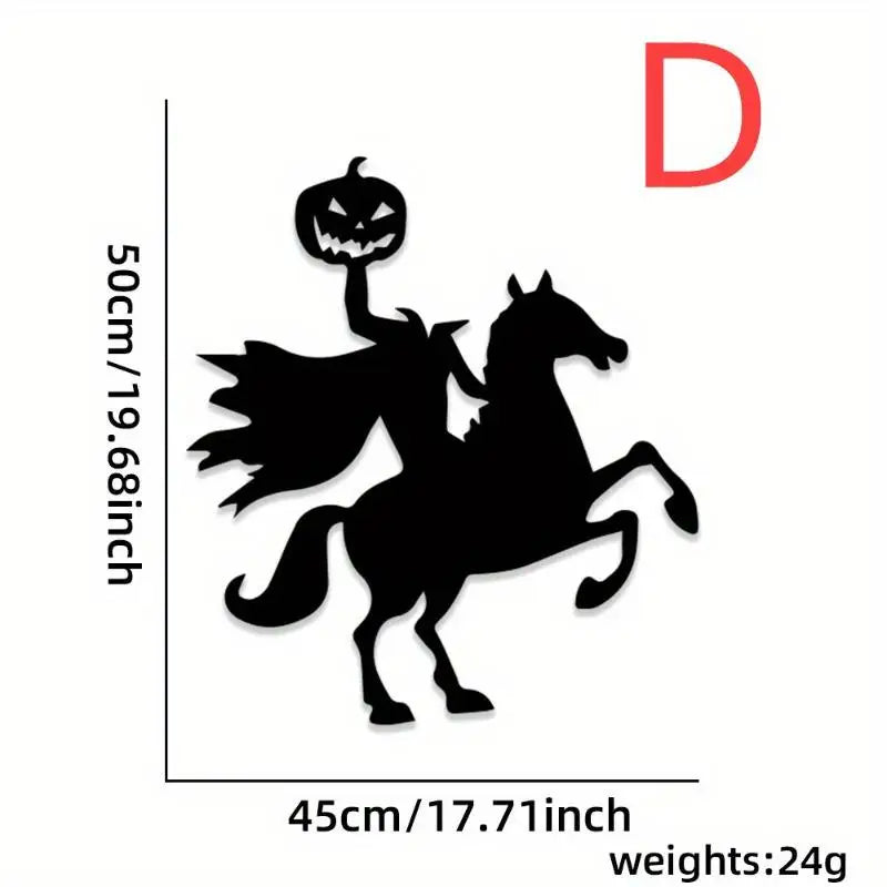 Halloween Wall Sticker – Removable Waterproof Door & Window Decal Halloween Wall Decal Axl D
