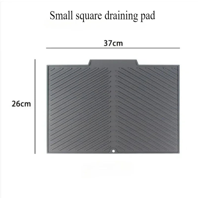 Silicone Wave Drying Mat – Non-Slip Foldable Dish Drainer Pad Dish Drying Mat Axl S As picture
