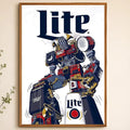 Miller Lite Beer Poster – Waterproof Self-Adhesive Wall Art Decorative Wall Poster Axl White15 60X90cmNoframe