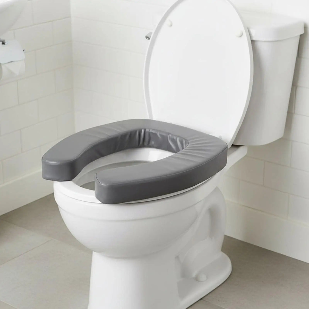 Raised Toilet Seat Cushion – Non-Slip Waterproof U-Shape Riser Toilet Seat Riser Axl