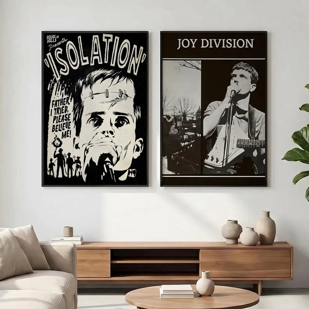 J-Joy D-Division Band HD Poster | Waterproof Wall Art Decor Music Band Poster Axl