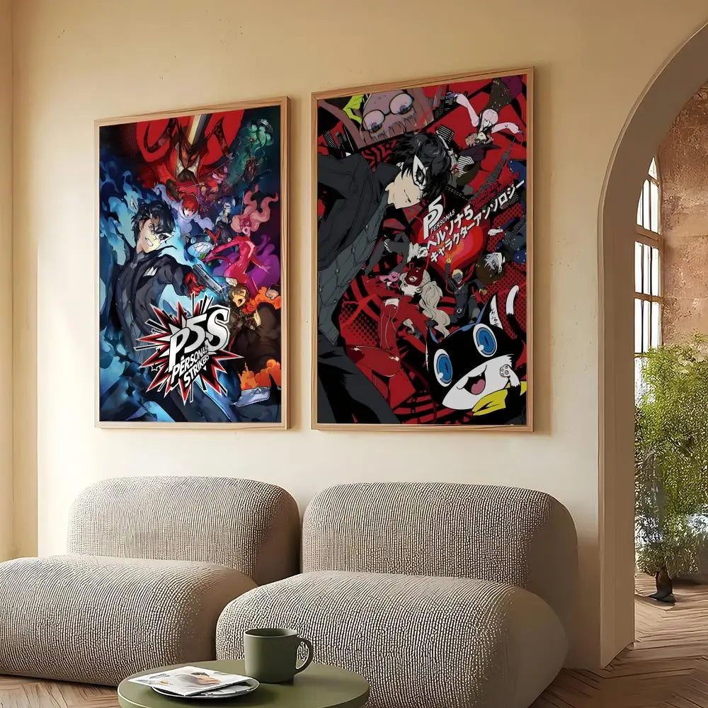 Persona 5 Removable Wall Poster Sticker – Gaming Room Decor Wall Poster Sticker Axl