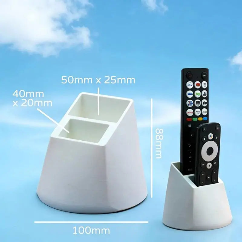 2-Grid Desktop Remote Control Holder & Organizer Rack Desktop Organizer Rack Axl