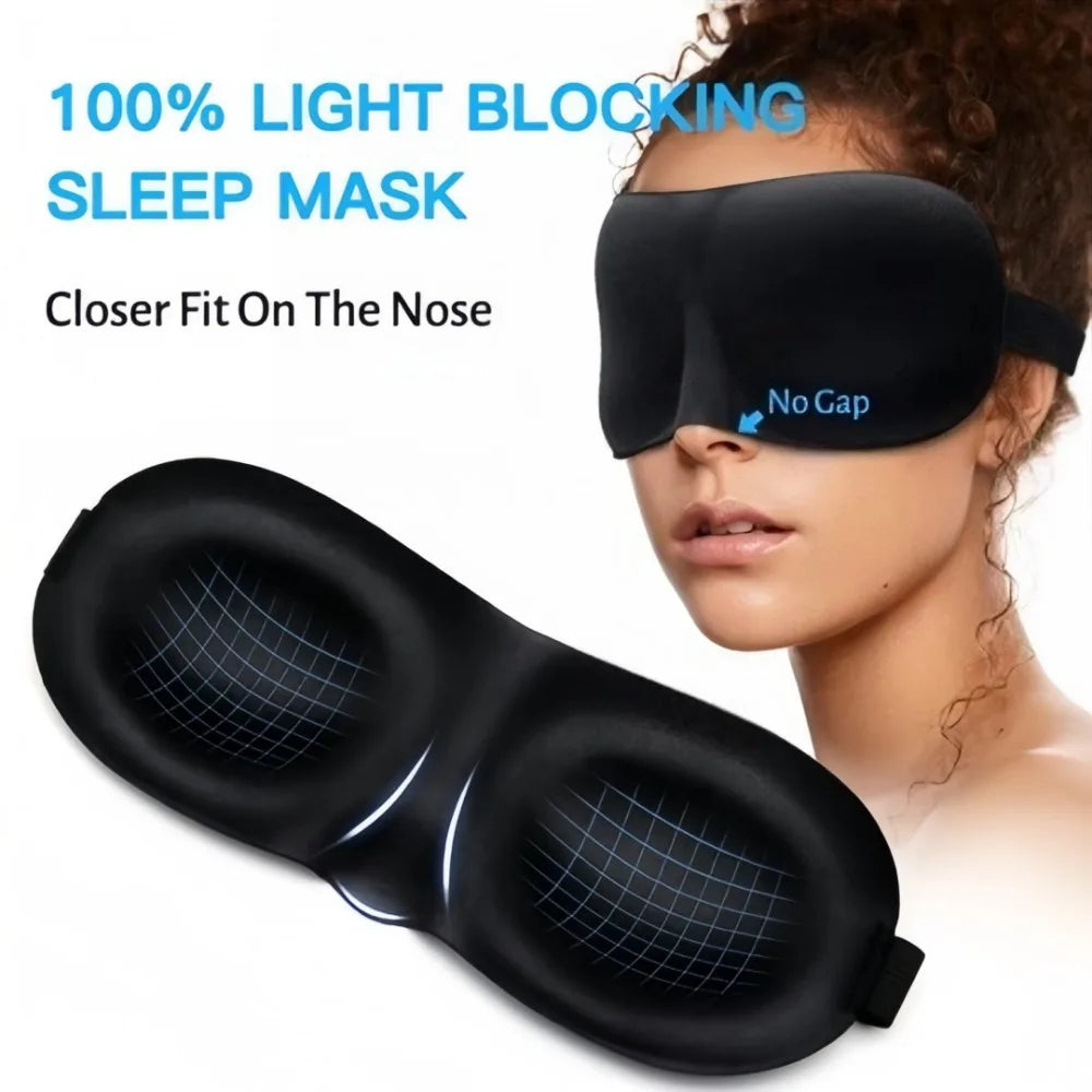 3D Sleep Eye Mask 2-Pack | Light Blocking Travel Blindfold Sleep Eye Mask Axl