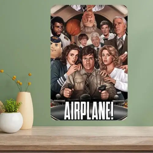Airplane! Classic Movie Metal Poster Sign – Retro Wall Art Metal Wall Sign Axl aluminum sign aluminum 20x30cm