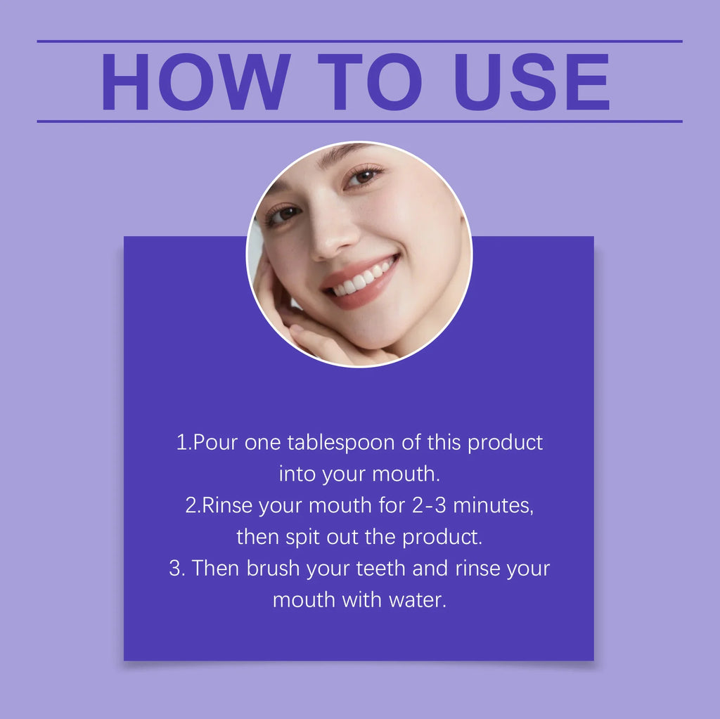 Purple Mouthwash Fresh Mint – 20 Travel Sachets No Alcohol Travel Mouthwash Axl