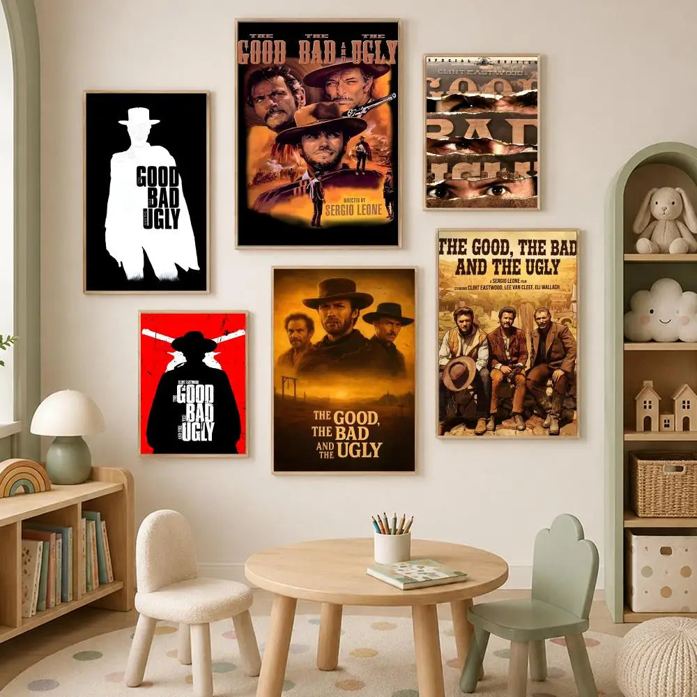 The Good The Bad & The Ugly HD PVC Self-Stick Wall Poster Wall Art Poster Axl