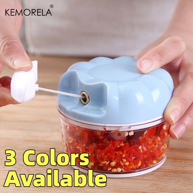 KEMORELA Manual Garlic Chopper & Mini Vegetable Food Grinder Manual Garlic Chopper Axl