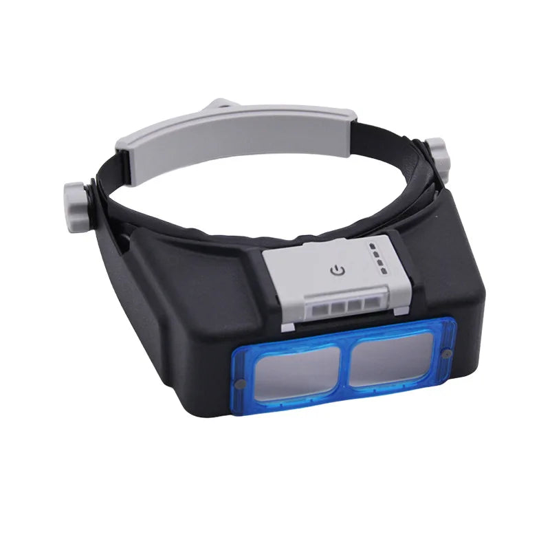 Head-Mounted Magnifying Glasses with 4 LED Lights & USB Charging Head Magnifier Axl