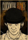 A Clockwork Orange Vintage Movie Poster – Kraft Paper Wall Art