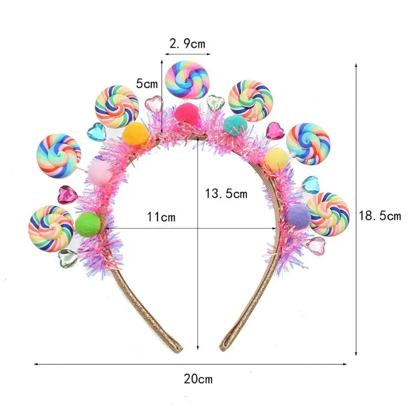Cartoon Lollipop Hairband – Sweet Candy Princess Hair Accessory Fashion Hairband Axl