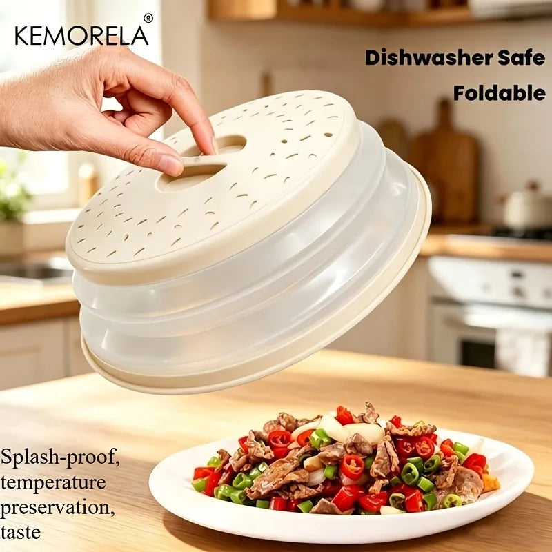 Microwave Splash Cover – Foldable, Retractable & Dishwasher Safe Microwave Splash Cover Axl